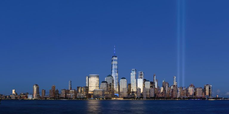 Les gratte-ciel de Lower Manhattan, à New York